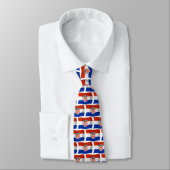 Chemise à cravate du drapeau de la Croatie (Attaché)