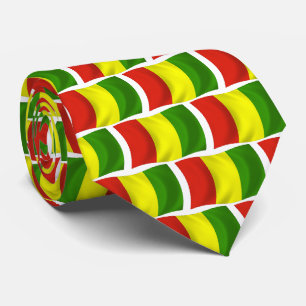 Chemise à cravate du drapeau de la Guinée