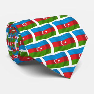 Chemise à cravate du drapeau de l'Azerbaïdjan