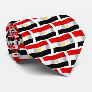 Chemise à cravate du drapeau de l'Égypte