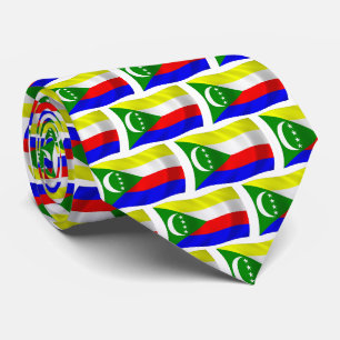 Chemise à cravate du drapeau des Comores