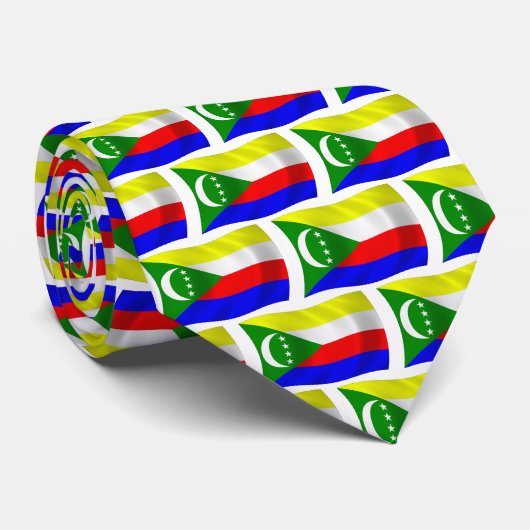 Chemise à cravate du drapeau des Comores (Roulé)