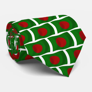 Chemise à cravate du drapeau du Bangladesh