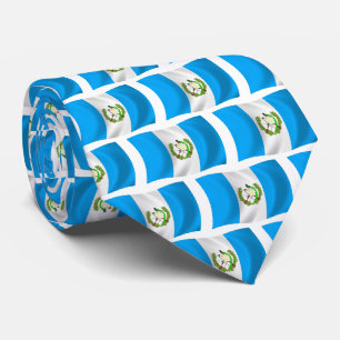 Chemise à cravate du drapeau du Guatemala