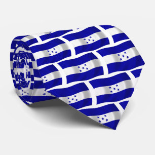 Chemise à cravate du drapeau du Honduras
