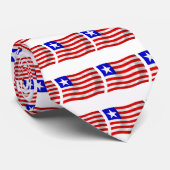 Chemise à cravate du drapeau du Liberia (Roulé)