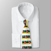 Chemise à cravate du drapeau du Mozambique (Attaché)