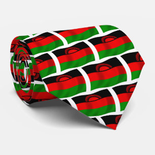 Chemise à cravate du drapeau malawien