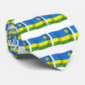 Chemise à cravate du drapeau rwandais (Roulé)