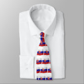 Chemise à cravate du drapeau slovaque (Attaché)
