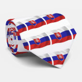 Chemise à cravate du drapeau slovaque (Roulé)