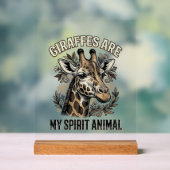 Chemise à gravure vintage esprit girafe Design (Neutre)