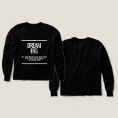Chemise à manches longues Dream Big Kids (Motif recto et verso)