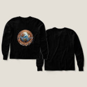 Chemise à manches longues en tri-mélange pour garç (Motif recto et verso)