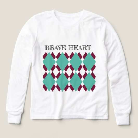 Chemise à manches longues pour garçons à motif arg (Motif recto)