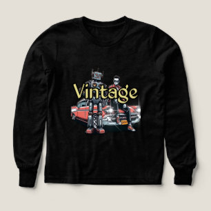 Chemise à manches longues tri-mélange pour filles