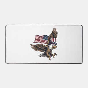 Chemise à motif de drapeau d'aigle patriotique vin