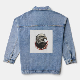 Chemise à motif de gravure patriotique d'aigle cha