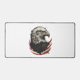 Chemise à motif de gravure patriotique d'aigle cha