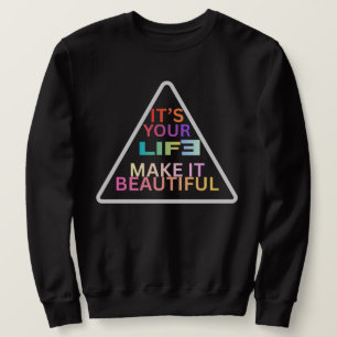 Chemise à sweatshirt à triangle géométrique modern