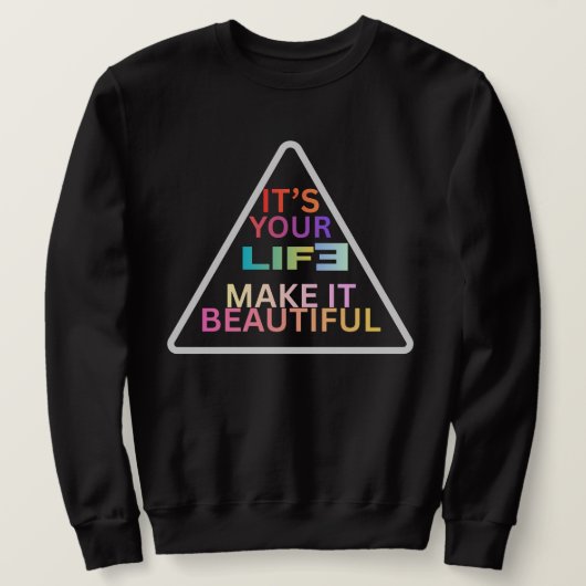 Chemise à sweatshirt à triangle géométrique modern (Design devant)