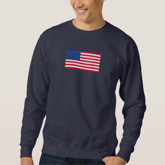 Chemise à sweatshirt de drapeau américain classiqu (Devant)