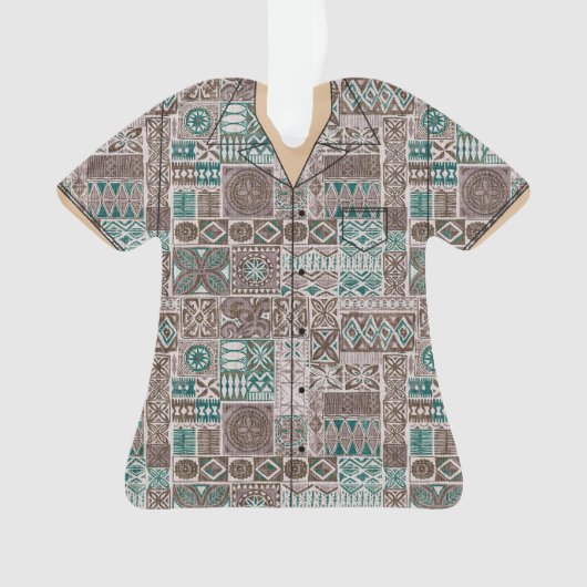 Chemise à thème Hawaï en acrylique (devant)