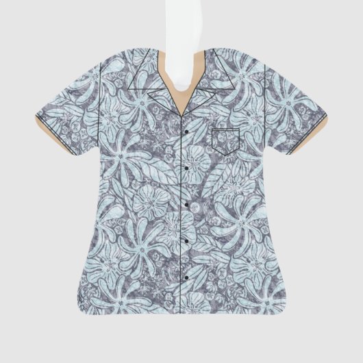 Chemise à thème Hawaï en acrylique (devant)