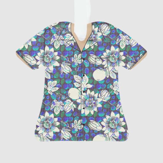 Chemise à thème Hawaï en acrylique (devant)