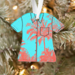 Chemise Aloha Makena Beach Hawaiian Sketchy Palms<br><div class="desc">Corail et turquoise. Sur la côte sous le vent de Maui se trouve la magnifique communauté de résorts de Makena Beach. Là, les palmiers se balancent dans les brises tropicales tandis que le soleil se couche sur le cône de cendres de Molokini. Notre design met en valeur les couleurs dramatiques...</div>