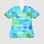 Chemise Aloha Momona Hawaiian Tropical Pineapple (dos)