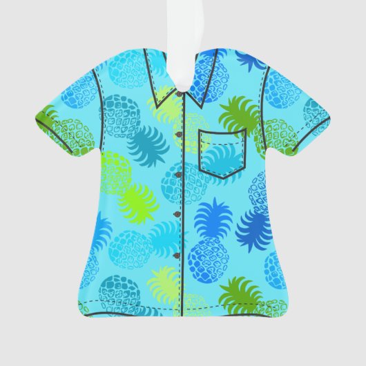 Chemise Aloha Momona Hawaiian Tropical Pineapple (devant)