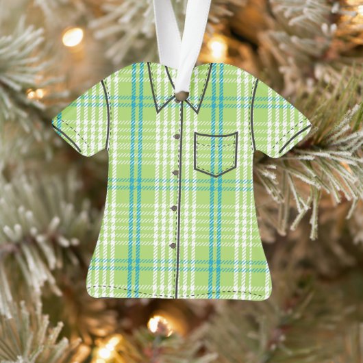 Chemise Aloha Plaid Palaka - Vert Lime (Arbre)