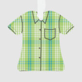 Chemise Aloha Plaid Palaka - Vert Lime (devant)