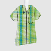 Chemise Aloha Plaid Palaka - Vert Lime (devant)