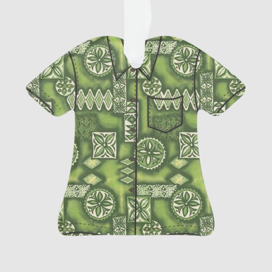 Chemise Aloha Primitive Tapa Hawaiian Warriian (devant)