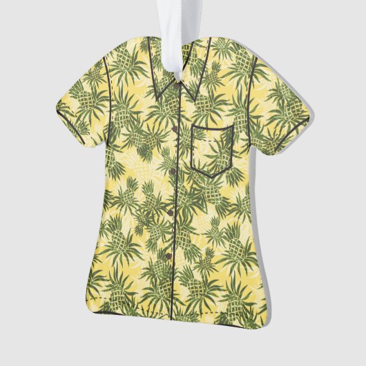 Chemise Aloha Tropical Hawaiian Camo à ananas (devant)