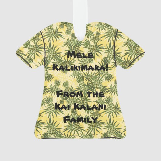 Chemise Aloha Tropical Hawaiian Camo à ananas (dos)