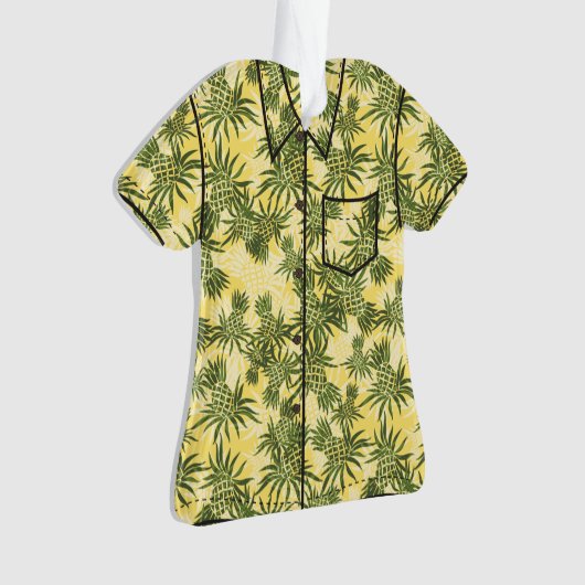 Chemise Aloha Tropical Hawaiian Camo à ananas (devant)