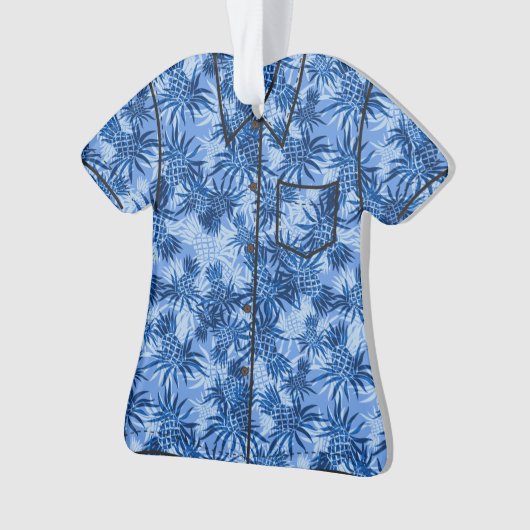 Chemise Aloha Tropical Hawaiian Camo à ananas (devant)