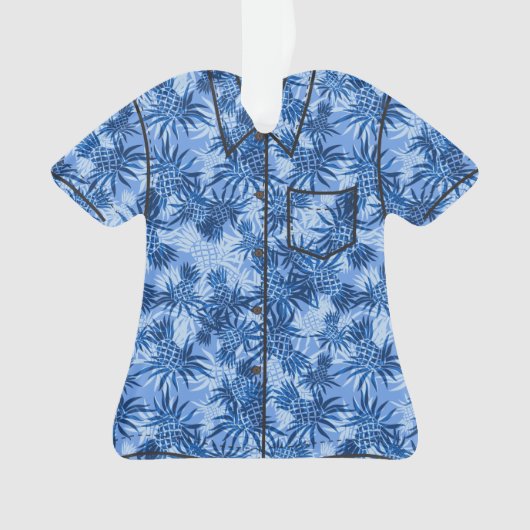 Chemise Aloha Tropical Hawaiian Camo à ananas (devant)