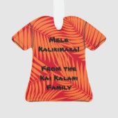 Chemise Aloha Tropical Kona Palms Hawaiian Leaf (dos)