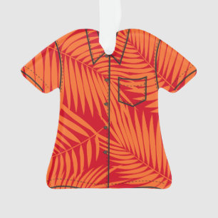 Chemise Aloha Tropical Kona Palms Hawaiian Leaf