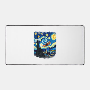 Chemise artistique libellule Van Gogh Nuit étoilée