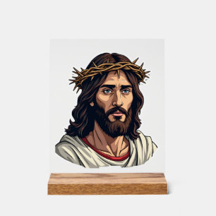 Chemise avec gravure vintage Jésus Couronne d'Épin