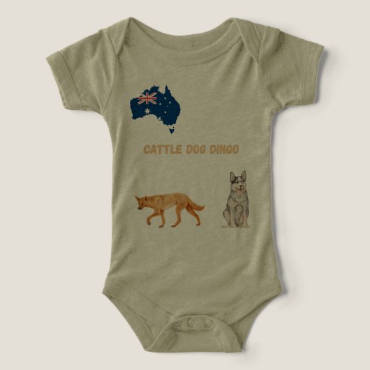 Chemise bébé chien de troupeau (Design Recto)