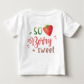 Chemise bébé fraise Berry doux t-shirt fille (Dos)