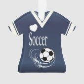 Chemise bleu-foncé du football (devant)
