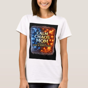 Chemise Calme Chaos Maman, T-shirt drôle sur la vi