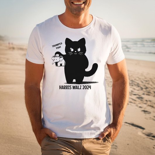 Chemise Cat Kamala Harris T-shirt Funny Black Men